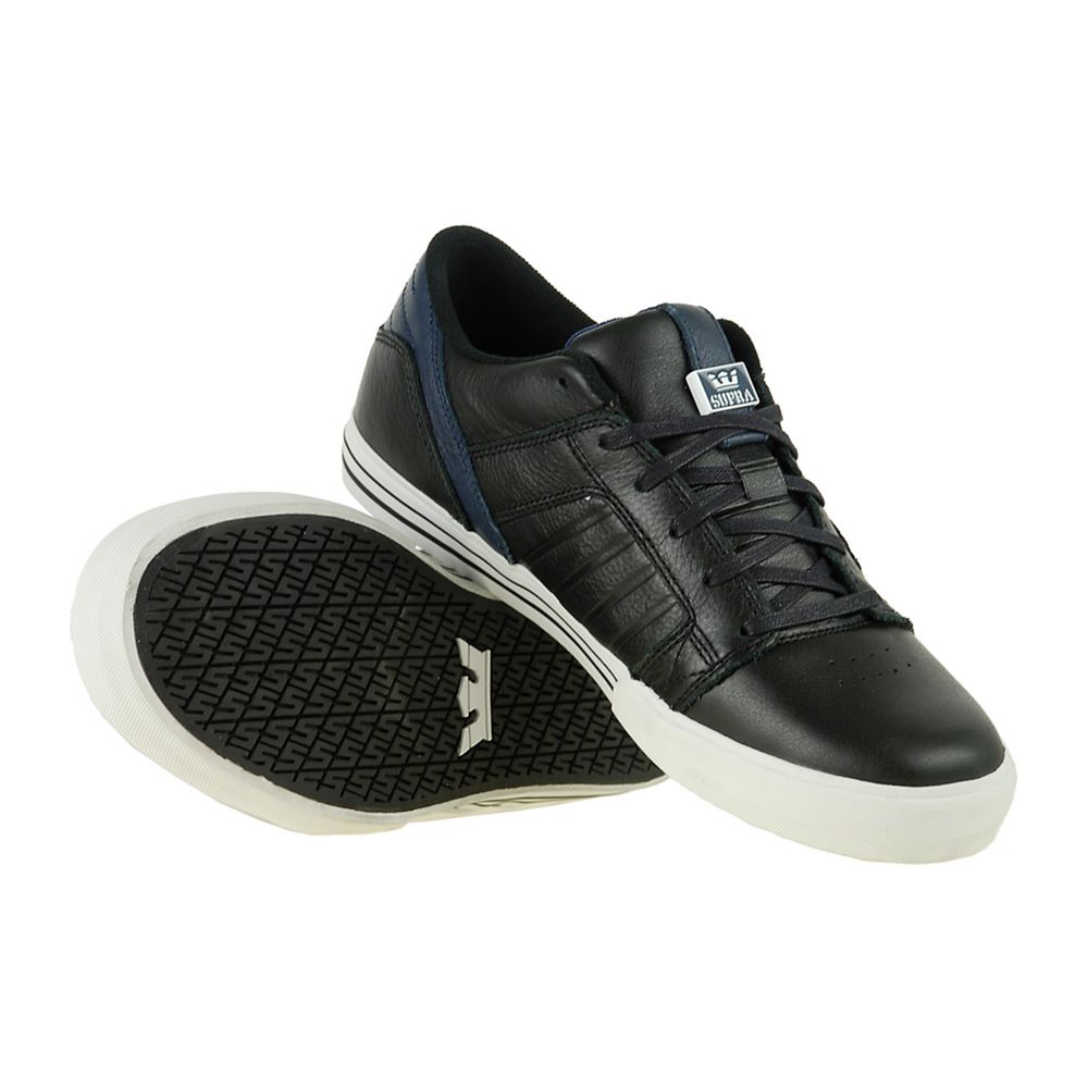 Baskets Basses Supra SkyLow 1.5 Noir Black/Navy Homme | BRI-74118156